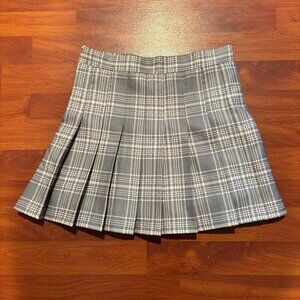 Women's Grey and Blue Skirt